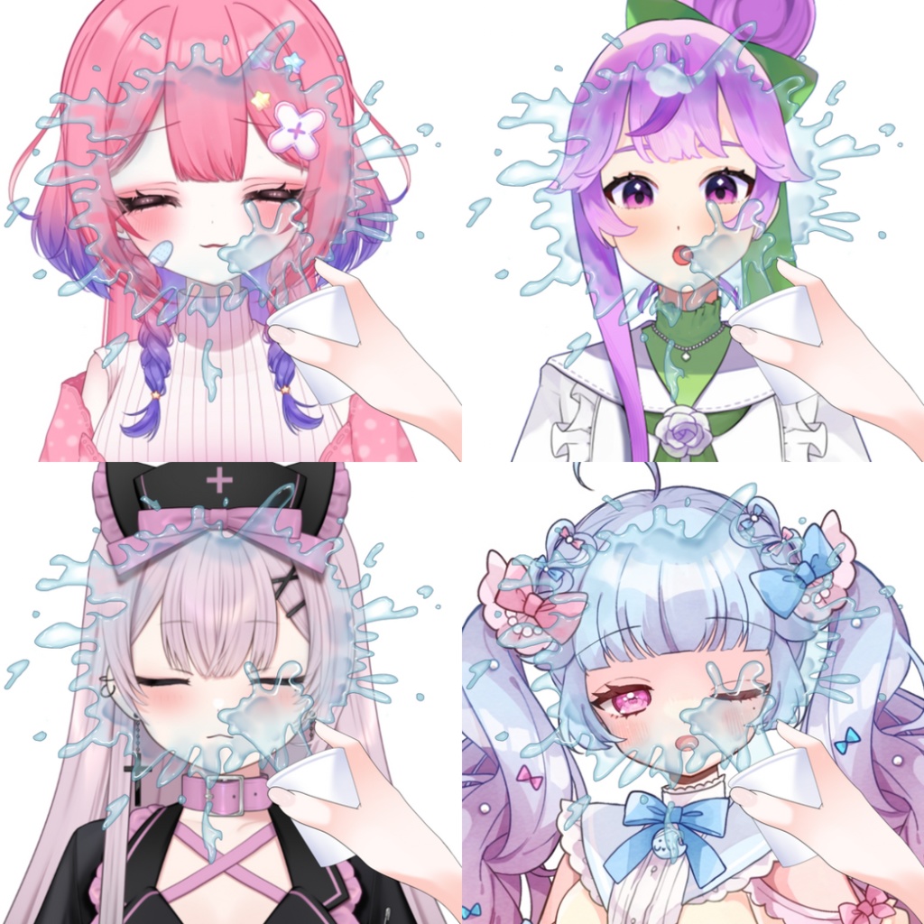 Vtuber素材-水をかける手-高画質＋商用利用権