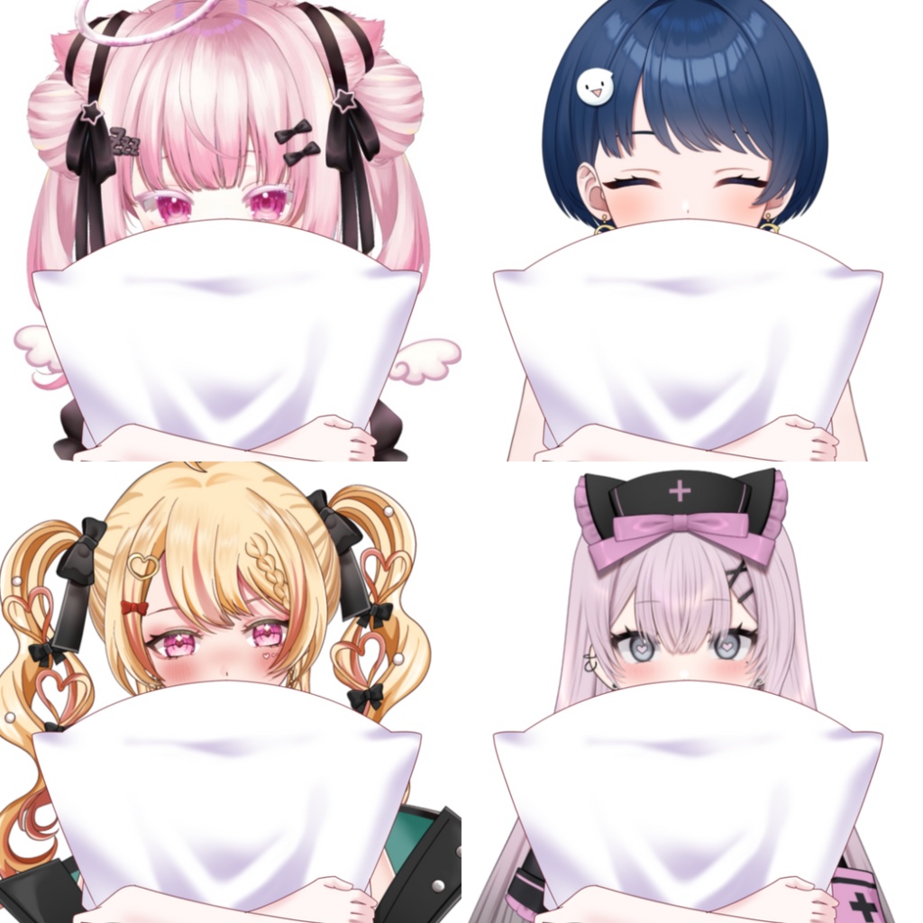 Vtuber素材-まくら-高画質＋イラストデータ