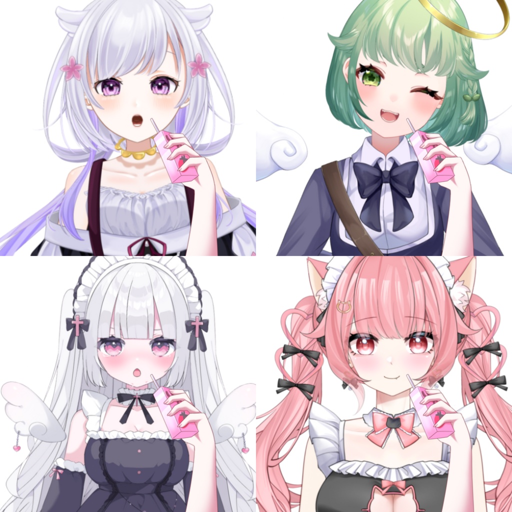 Vtuber素材-いちごみるくを持つ手-高画質＋商用利用権
