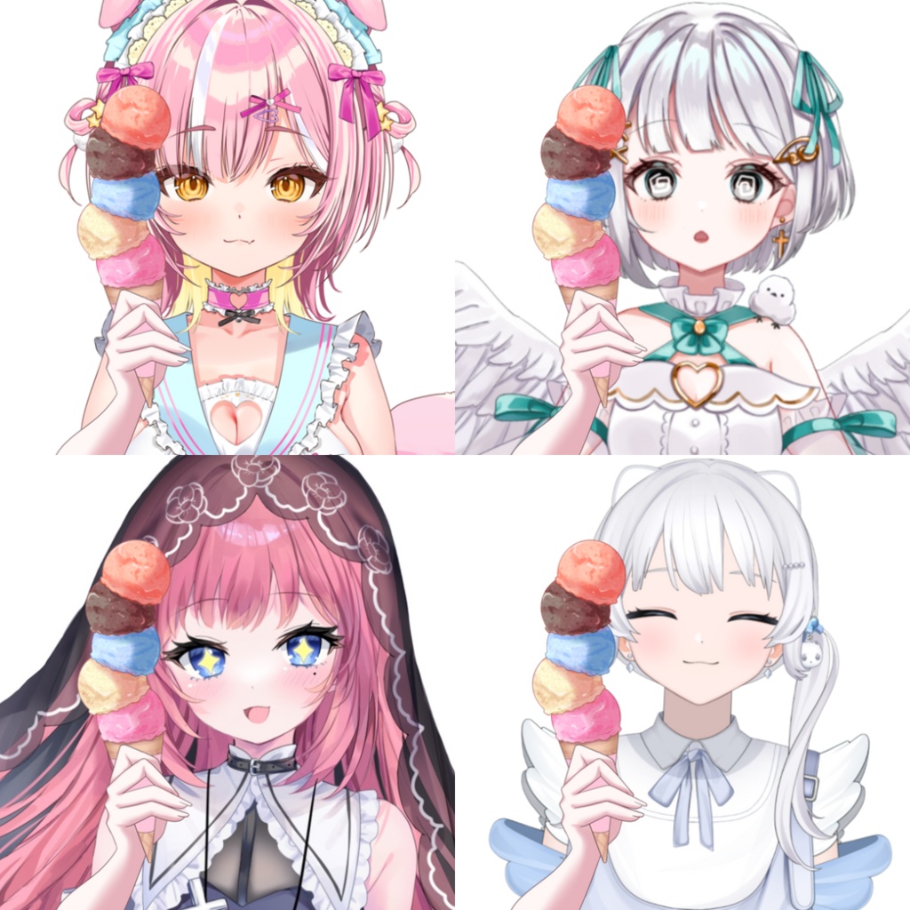 Vtuber素材-アイスタワーを持つ手-高画質＋商用利用権