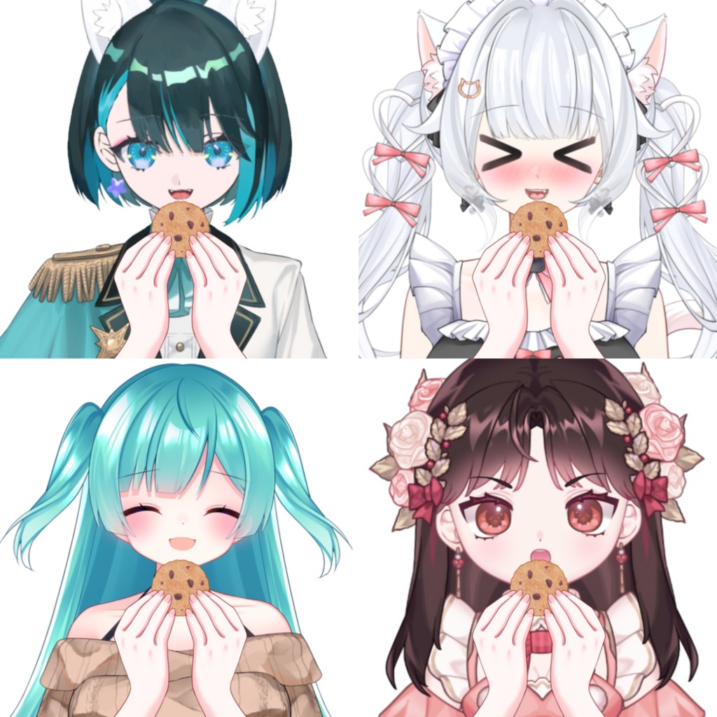 Vtuber素材-クッキーを持つ手-高画質＋商用利用権