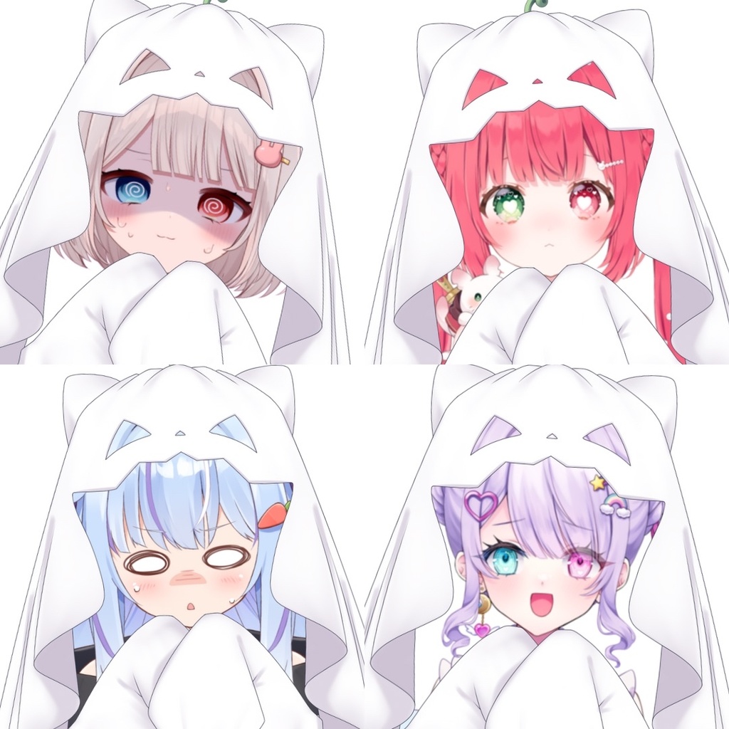 Vtuber素材-かぼちゃおばけシーツ-高画質＋商用利用権