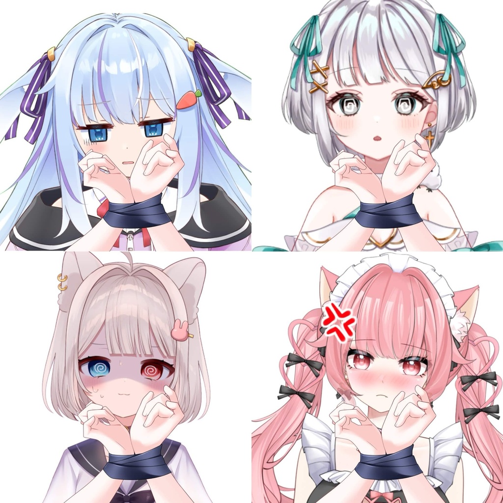 Vtuber素材-縛られる手-高画質＋商用利用権