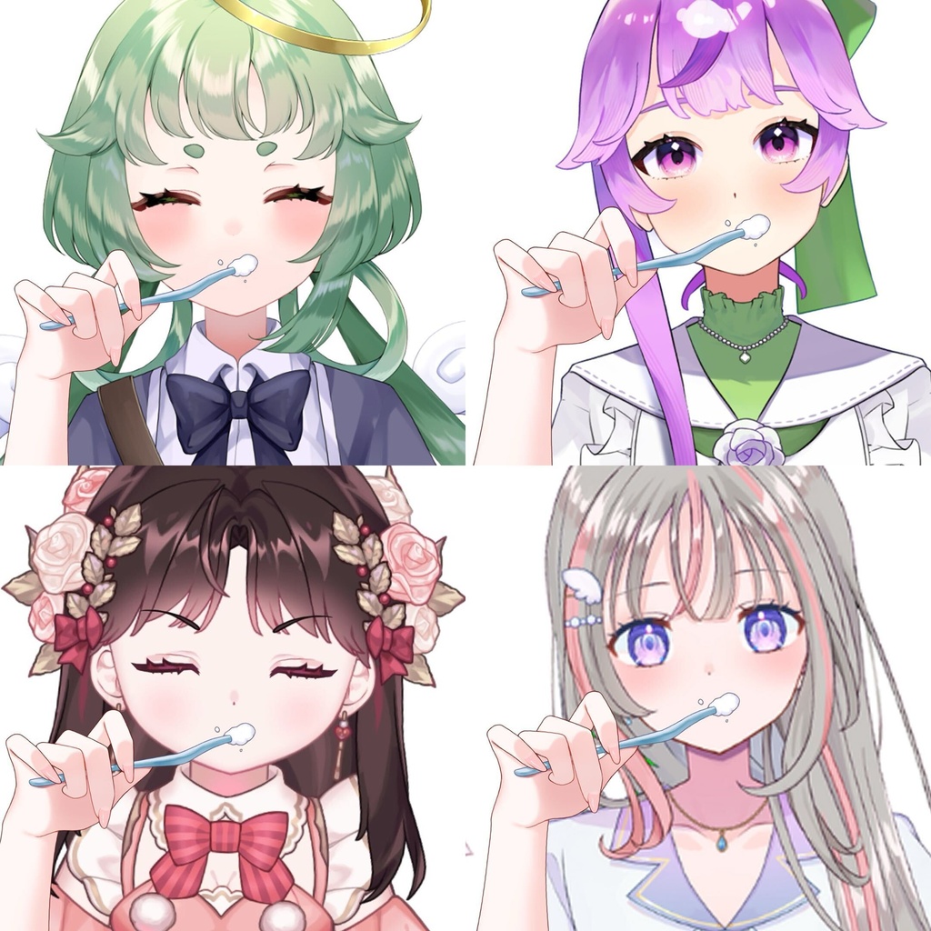 Vtuber素材-歯ブラシを持つ手-高画質＋商用利用権