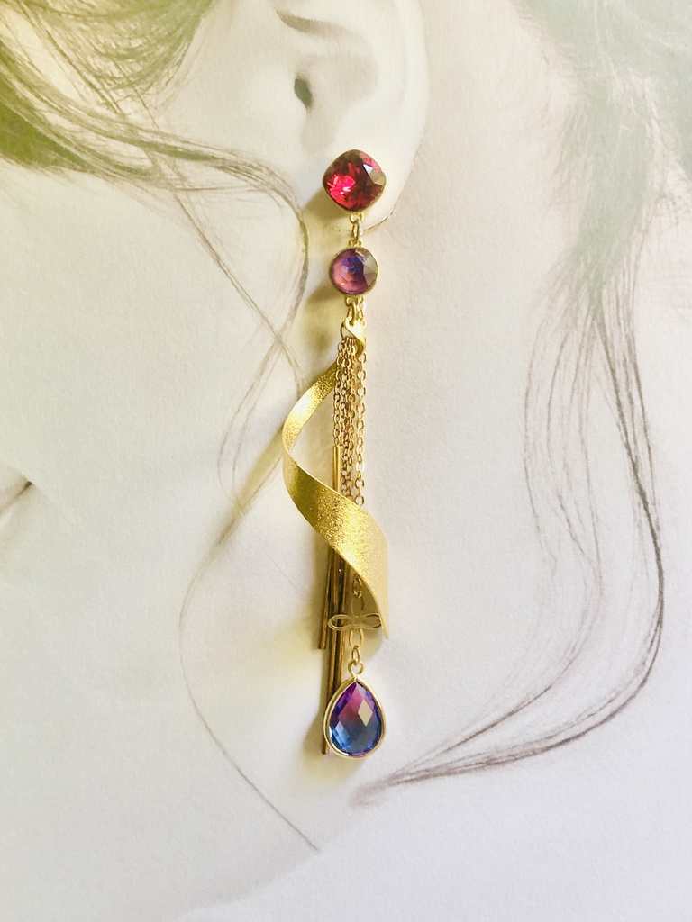 《パーツ変更》【FGO】ギルガメッシュ(術)イメージカラーピアス(イヤリング)