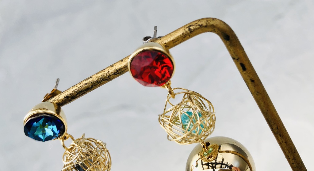 【FGO】藤丸立香(ぐだ男)&ギルガメッシュ(術)イメージカラーピアス(イヤリング)