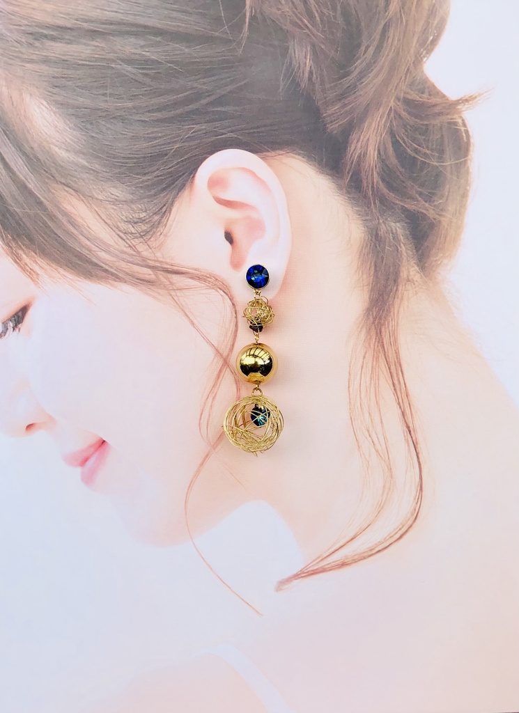 【FGO】藤丸立香(ぐだ男)&ギルガメッシュ(術)イメージカラーピアス(イヤリング)