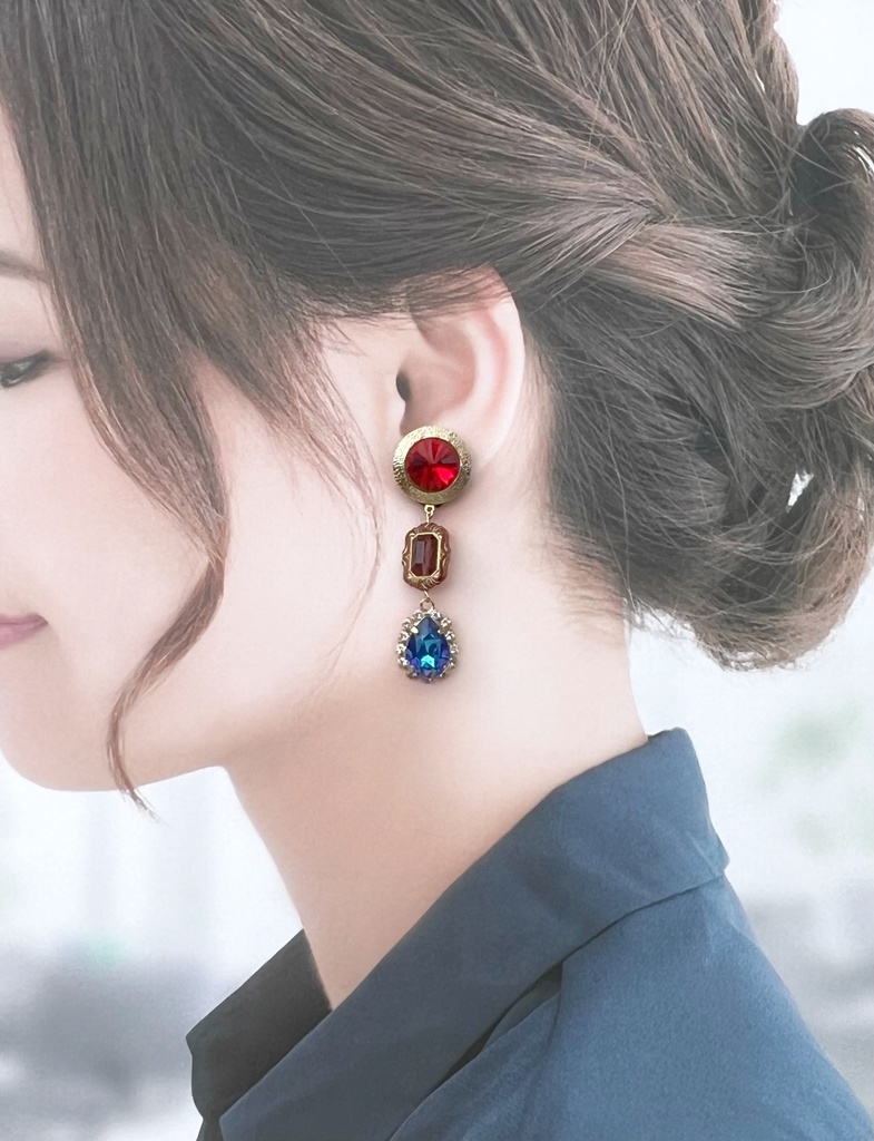 【FGO】藤丸立香(ぐだ男)&ギルガメッシュ(術)イメージカラーピアス/イヤリング