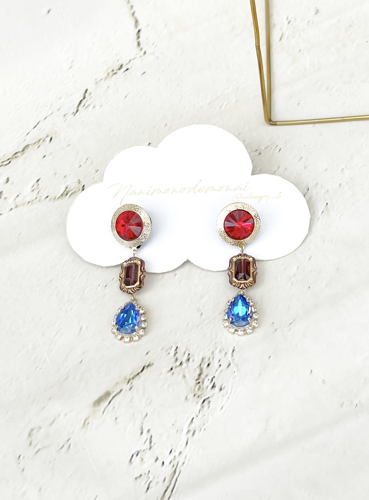 【FGO】藤丸立香(ぐだ男)&ギルガメッシュ(術)イメージカラーピアス/イヤリング