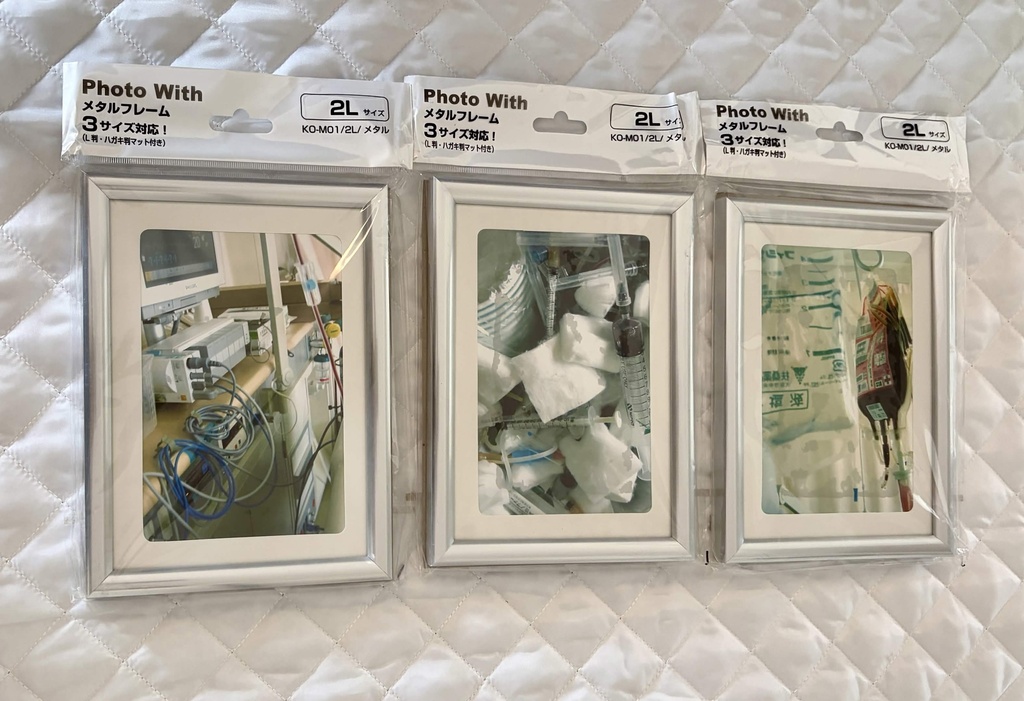個展「愛の一針」展示物 頒布(フォトフレーム)