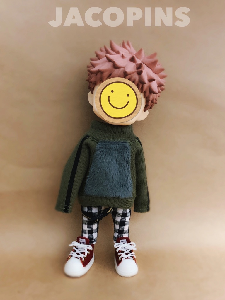 もふもふトップス(カーキ)＋パンツ