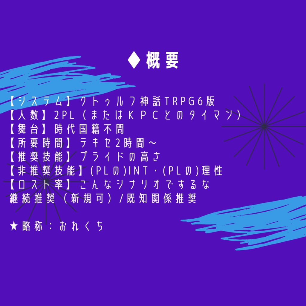 【CoC6th】俺たち口調が入れ替わってる~!?