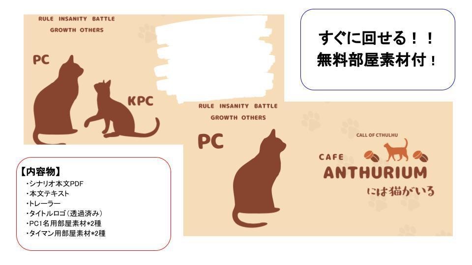 【CoC6th】 Cafe Anthuriumには猫がいる