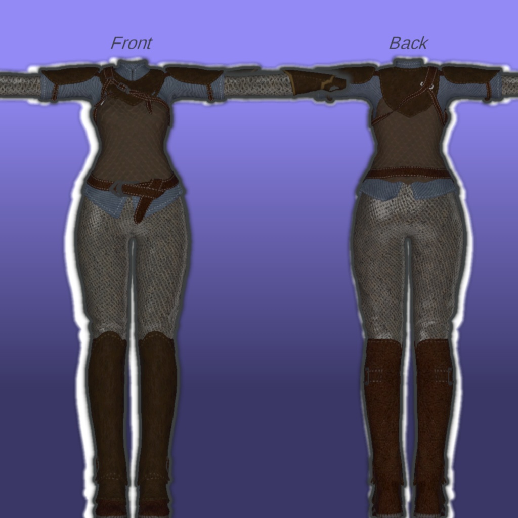 Scout Medieval Armor Set (2 avatar support)