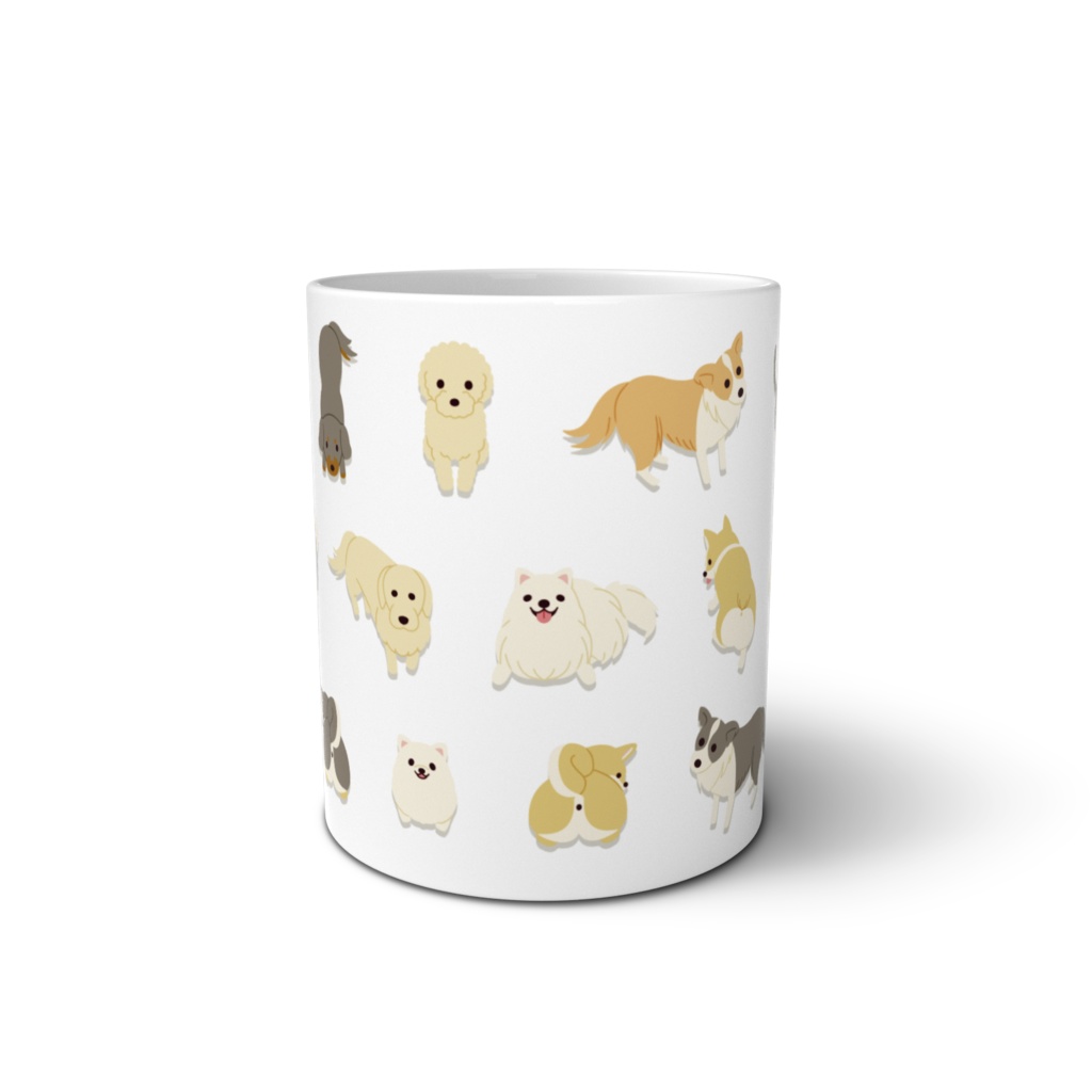 犬だらけマグカップA