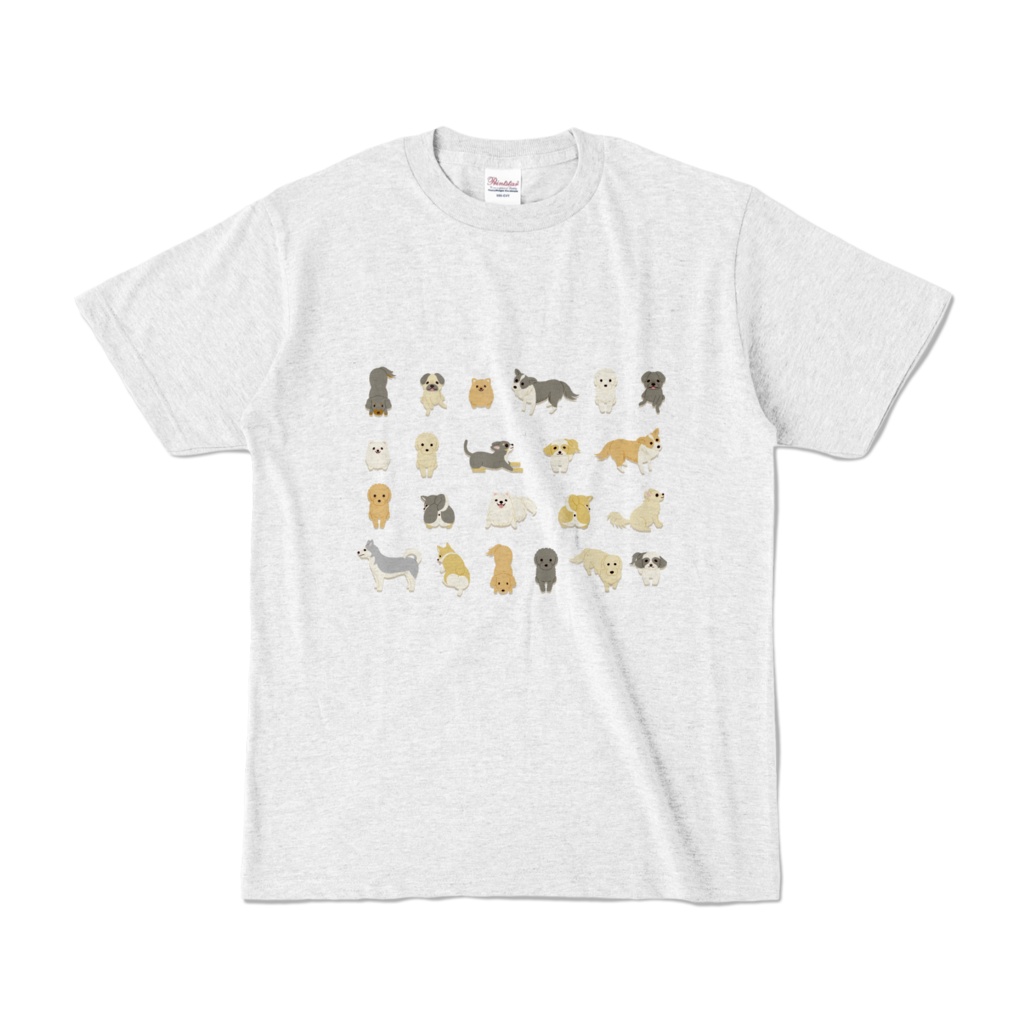 犬だらけオリジナルカラーTシャツ（全6色）