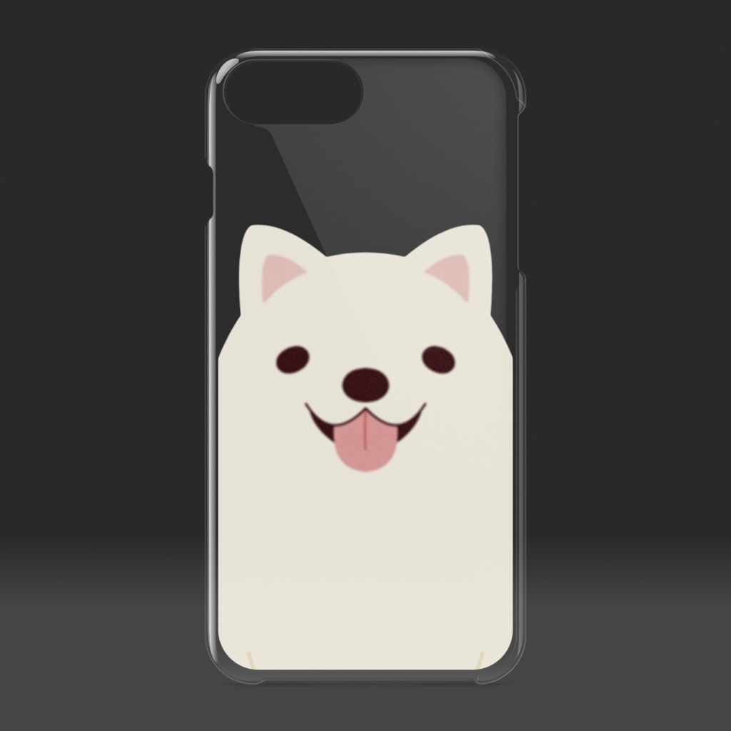 犬クリアiPhoneケース サモエド