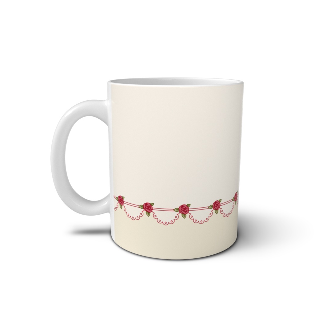 薔薇&レース マグカップ(全3色)