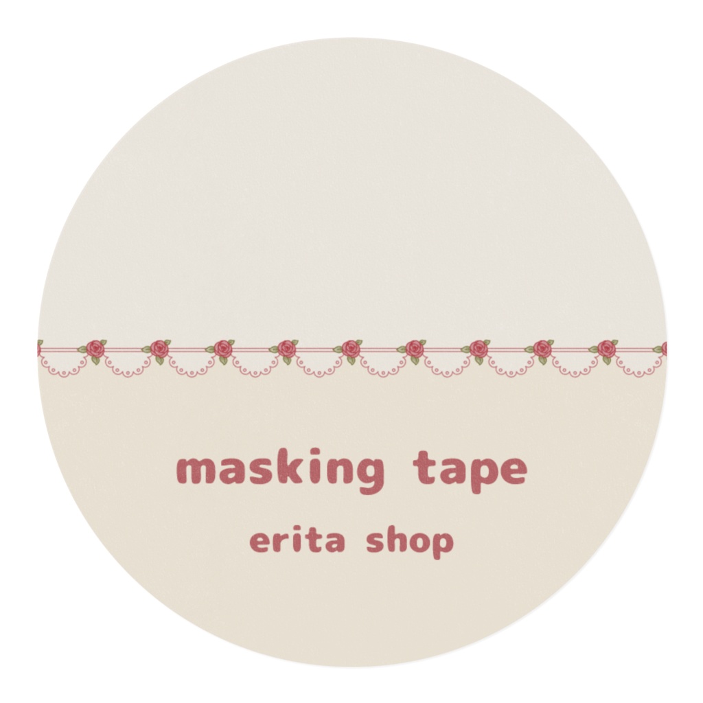 薔薇&レース マスキングテープ(全3色)