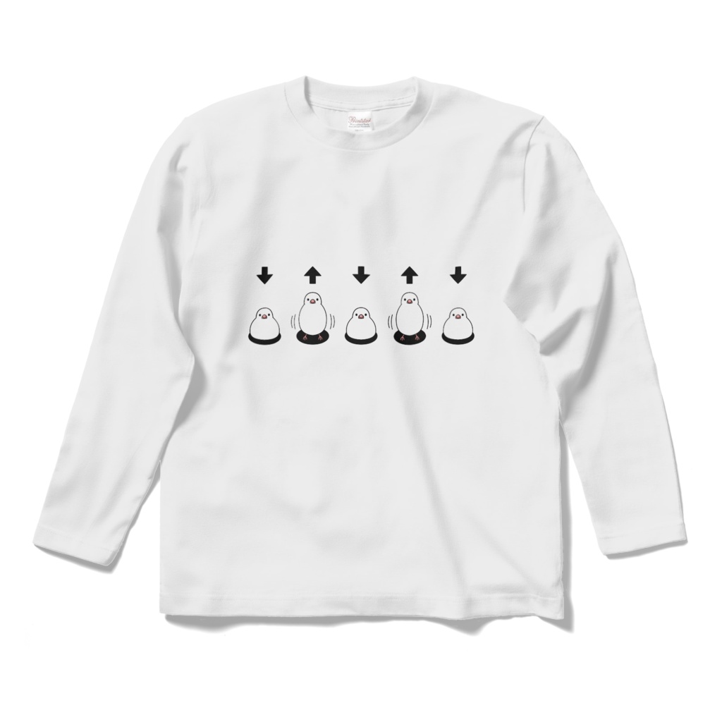 白文鳥・もち文鳥　ロングスリーブTシャツ（全4色）