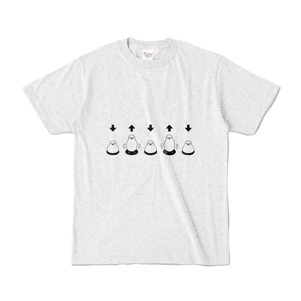 白文鳥・もち文鳥 オリジナルカラーTシャツ(全3色)