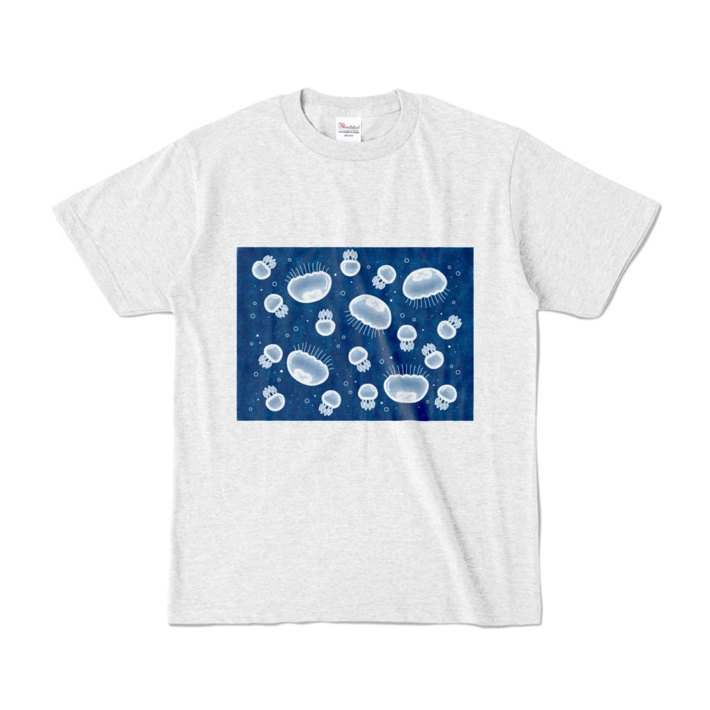 漂うクラゲA オリジナルカラーTシャツ アッシュ