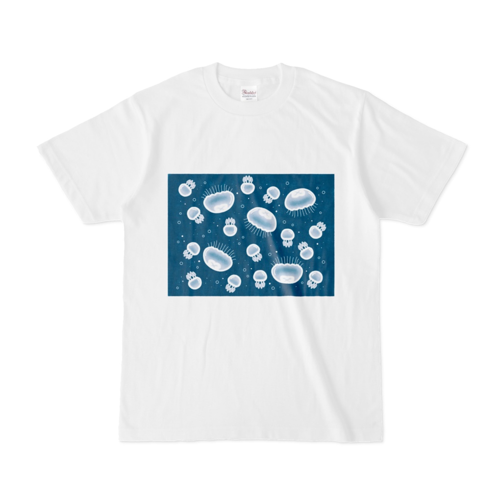 漂うクラゲA　オリジナルTシャツ　白（ホワイト）
