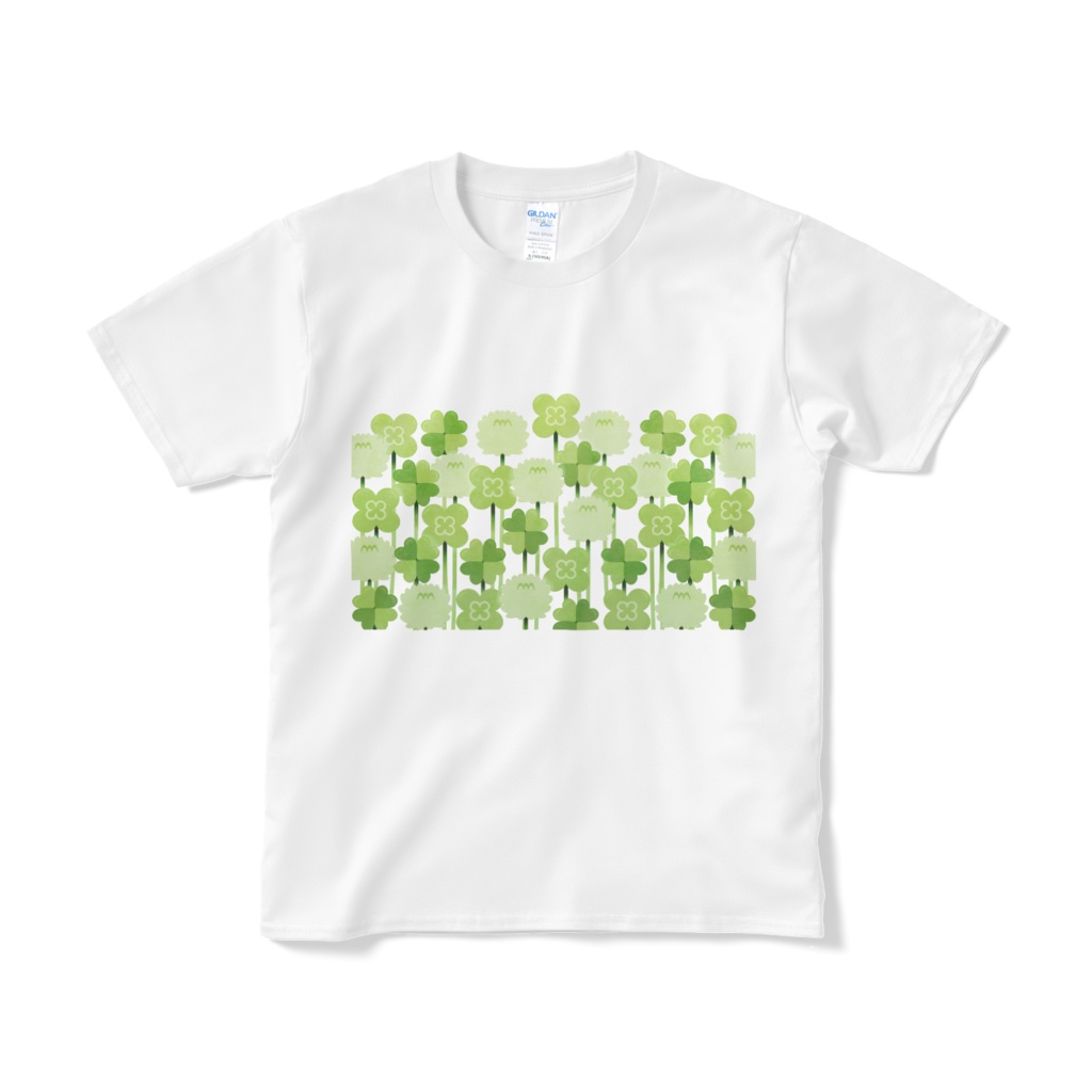 クローバー＆シロツメクサ　オリジナルTシャツ短納期（全2色）