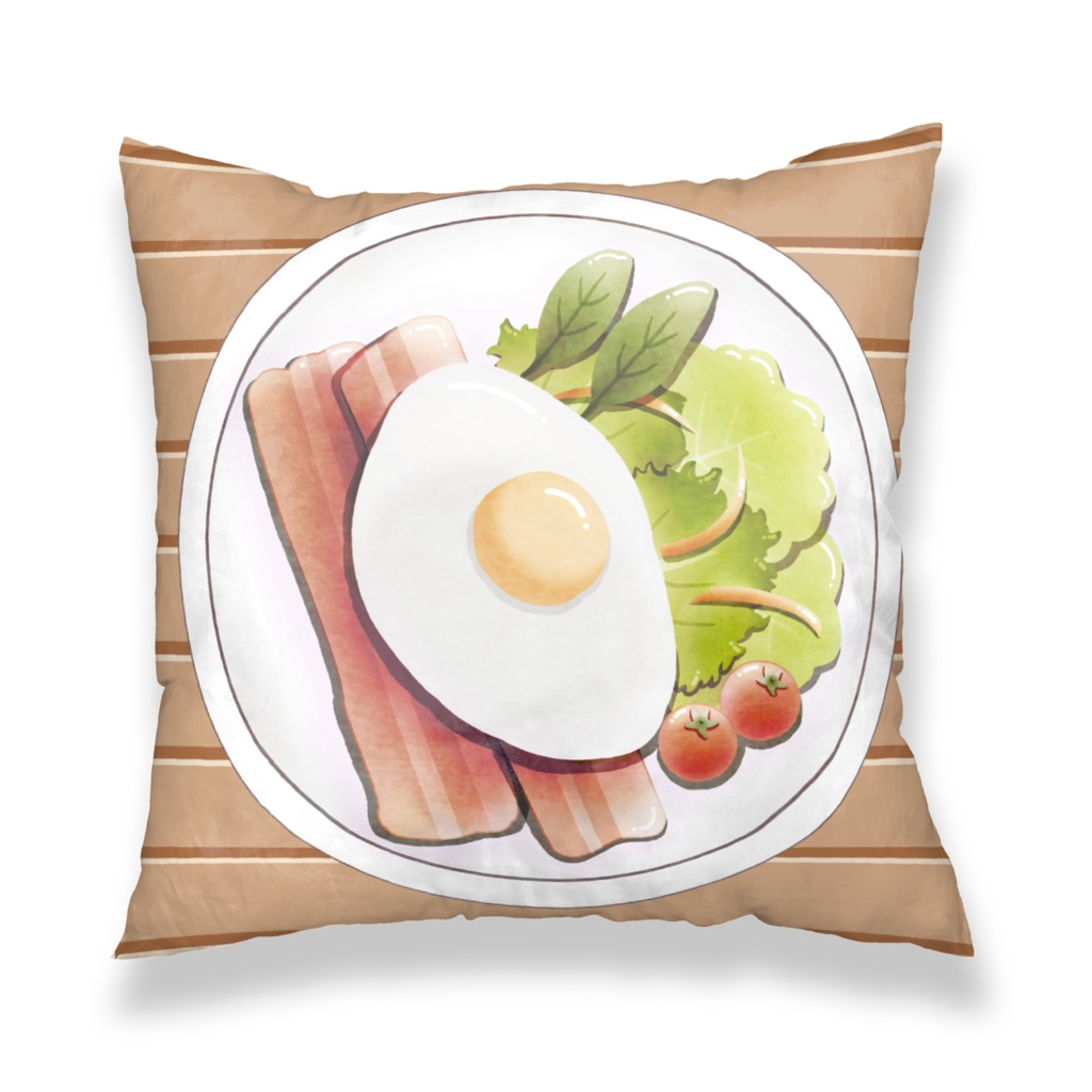 ベーコンエッグサラダ クッションカバー(全2種)