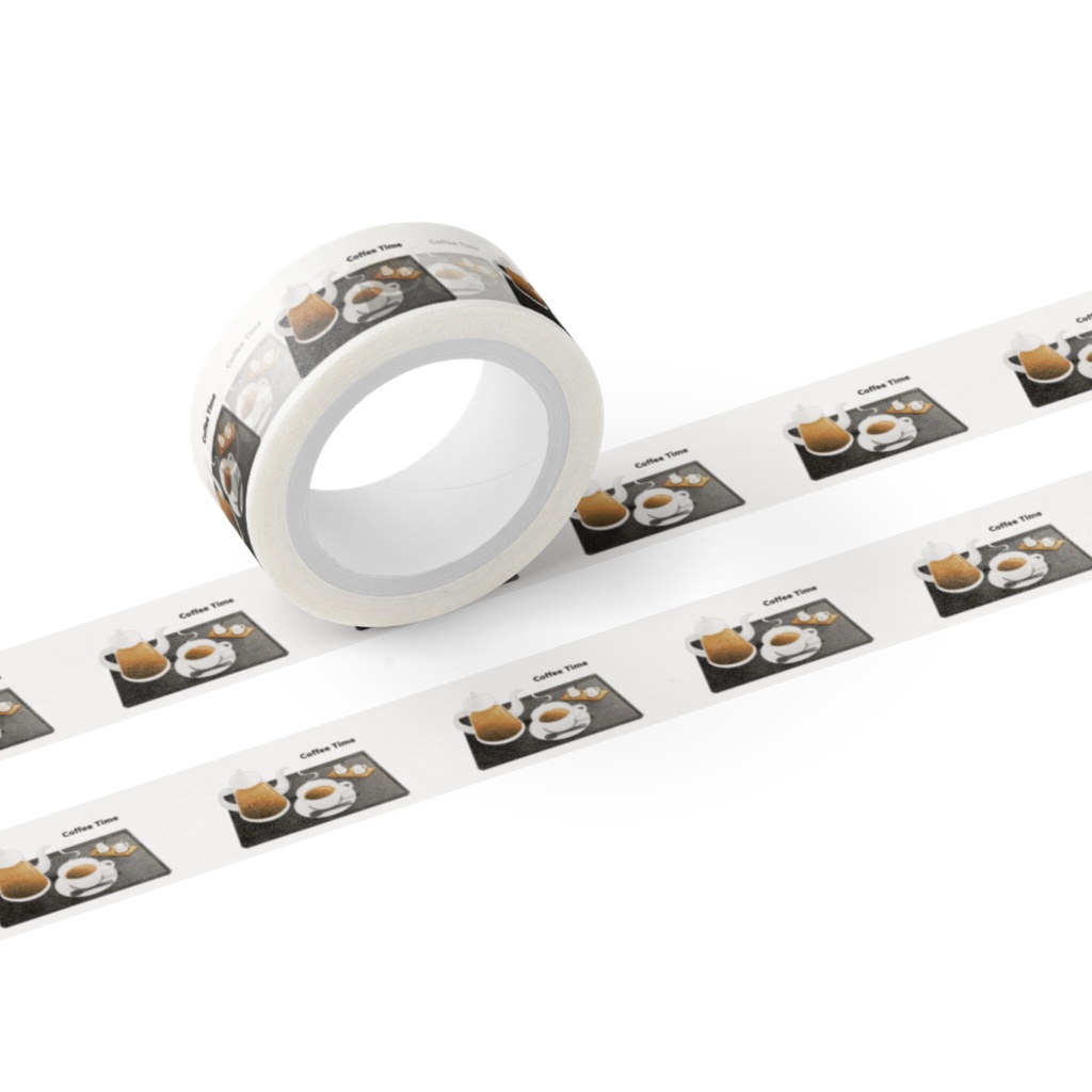 珈琲　マスキングテープ（全2色）