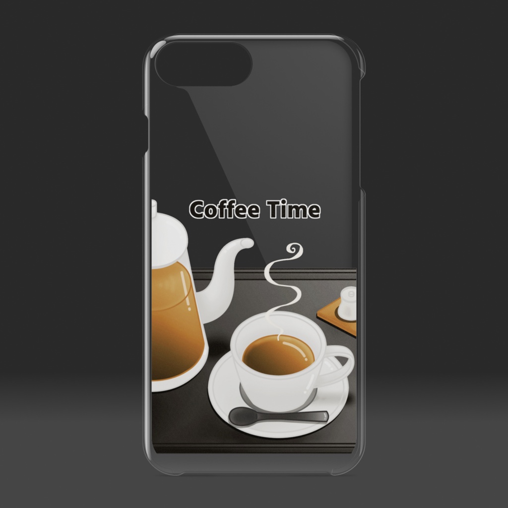 珈琲 クリアiPhoneケース