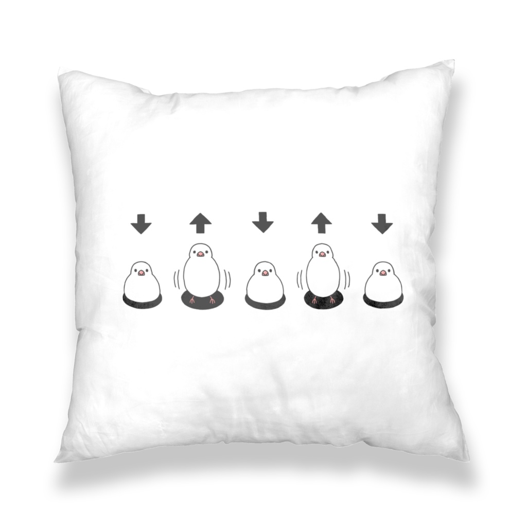 白文鳥・もち文鳥 クッションカバー(全2色)