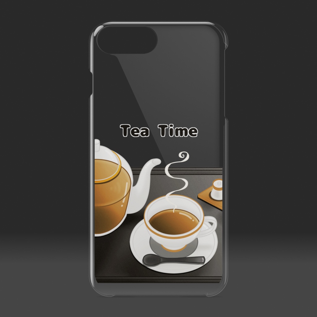 紅茶 クリアiPhoneケース