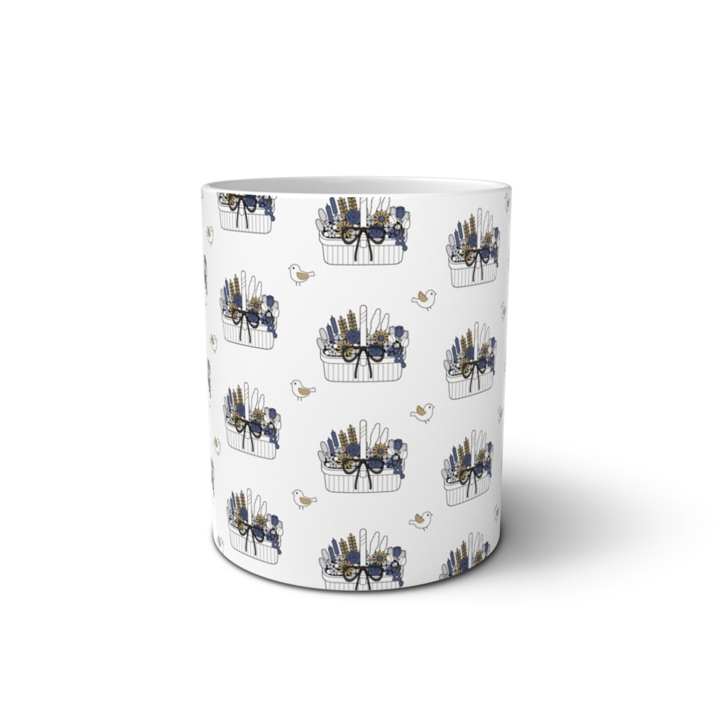 フラワーバスケットB マグカップ(全3色)