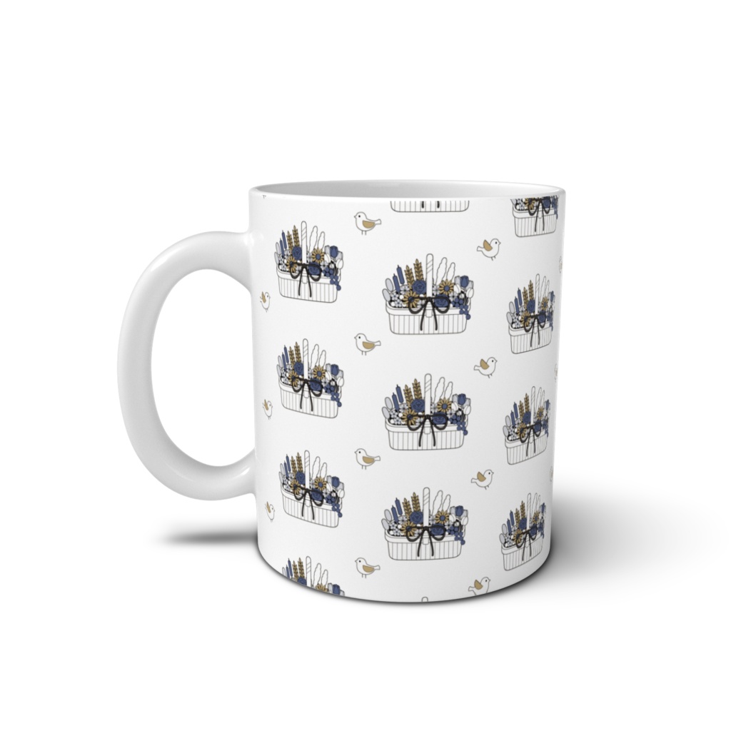 フラワーバスケットB マグカップ(全3色)