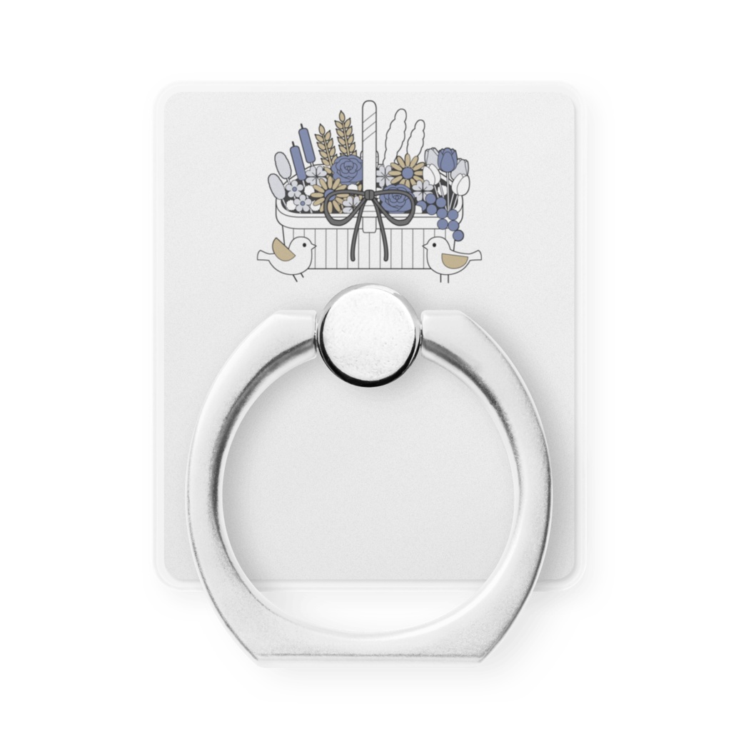 フラワーバスケットA スマホリング(全3色)