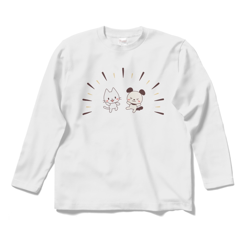 なんかテンション高い犬猫　ロングスリーブTシャツ（全9色）