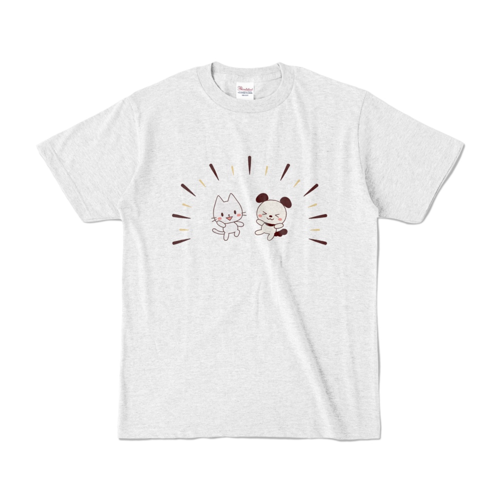 なんかテンション高い犬猫　オリジナルカラーTシャツ（全5色）
