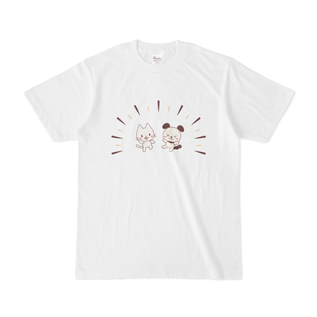 なんかテンション高い犬猫 オリジナルTシャツ(全2種)