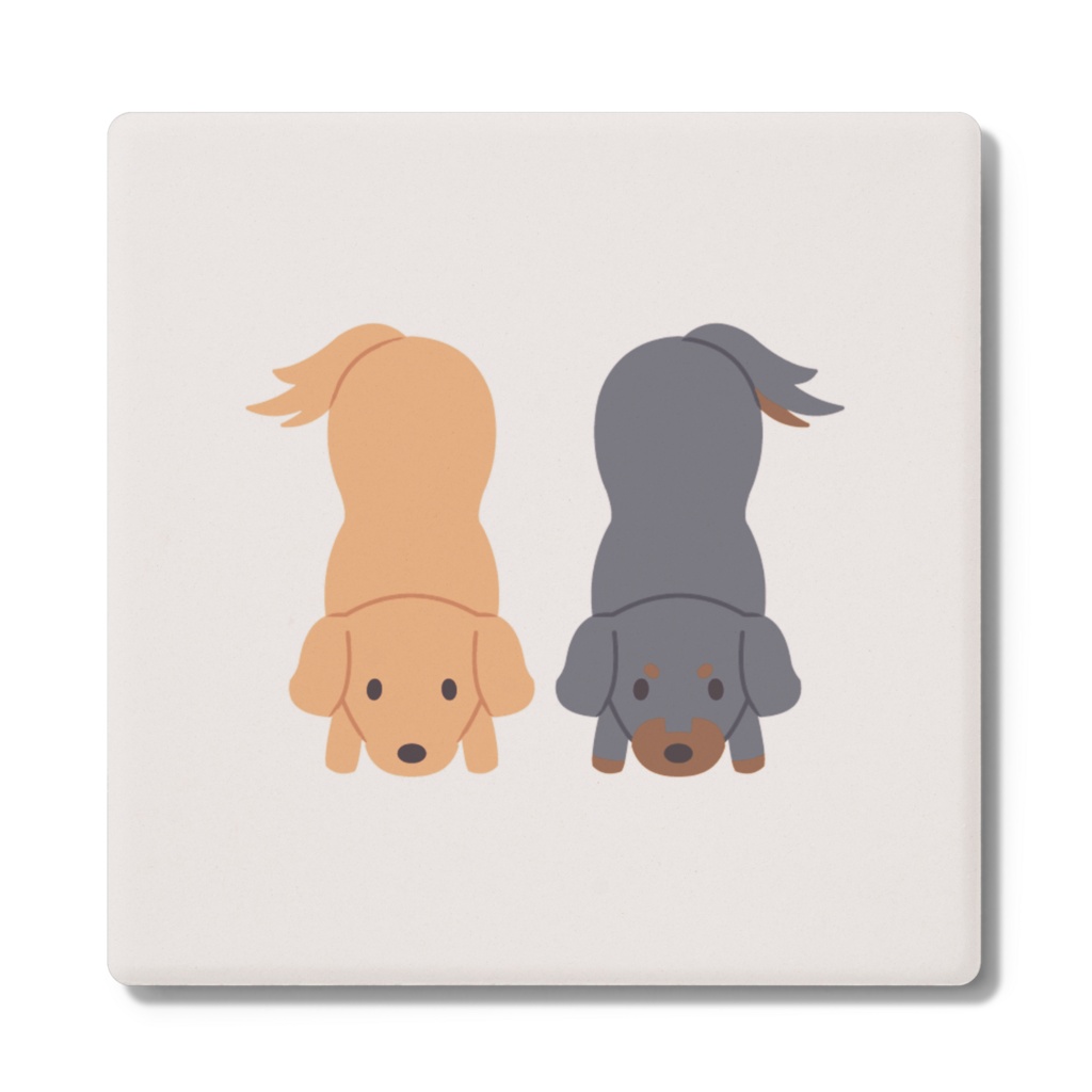 犬❤コースター ダックスフンド(ダックスフント/ミニチュアダックス) (全4種)
