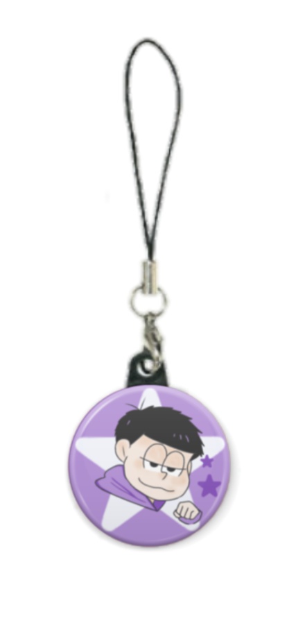 おそ松さん缶バッジストラップ(一松)