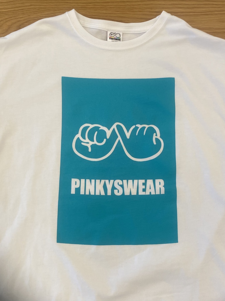 ピンキースウェア ワンカラービッグロゴ アクア