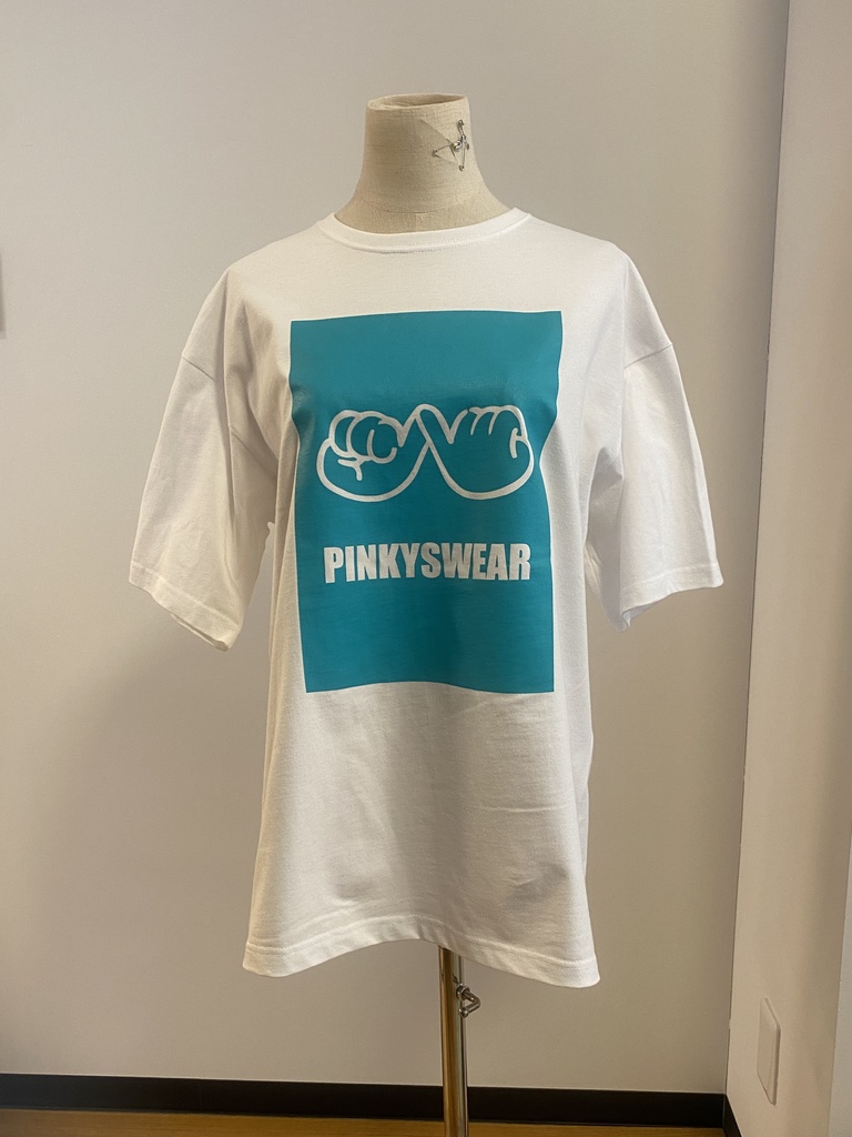 ピンキースウェア ワンカラービッグロゴ アクア