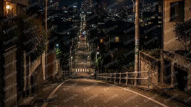 夜の都市風景 背景素材8枚セット|1920×1080 PNG・商用利用OK