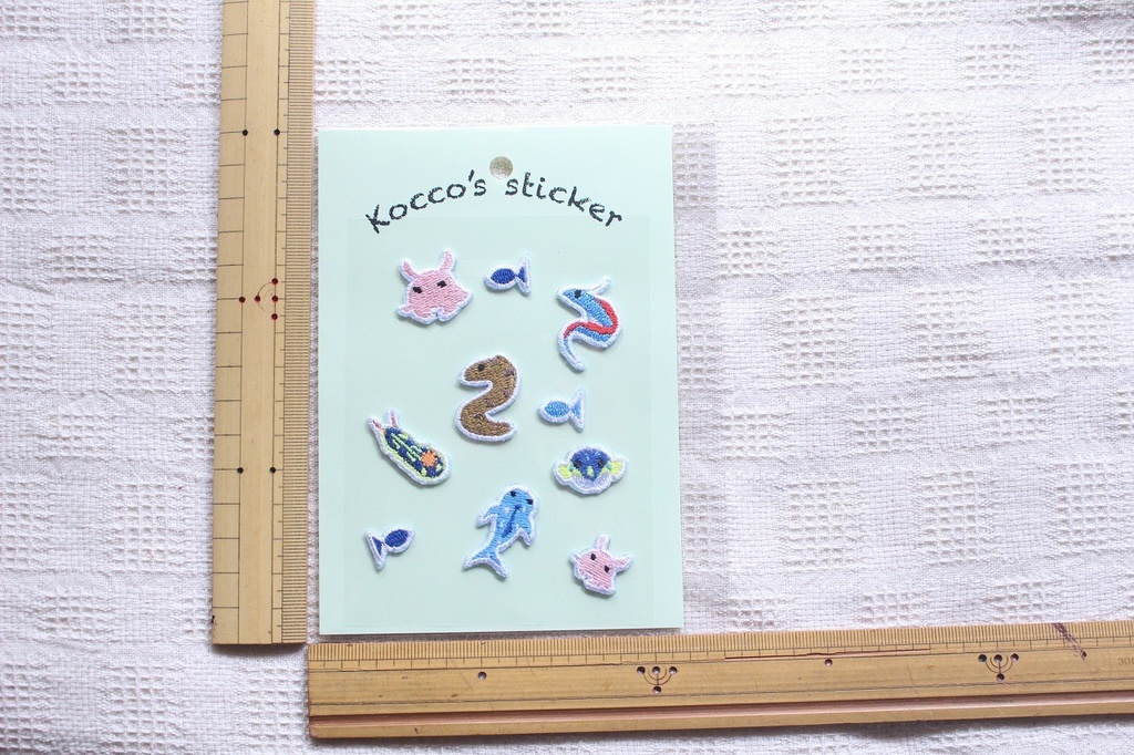 じわじわかわいい。ゆる刺しゅうシールセット