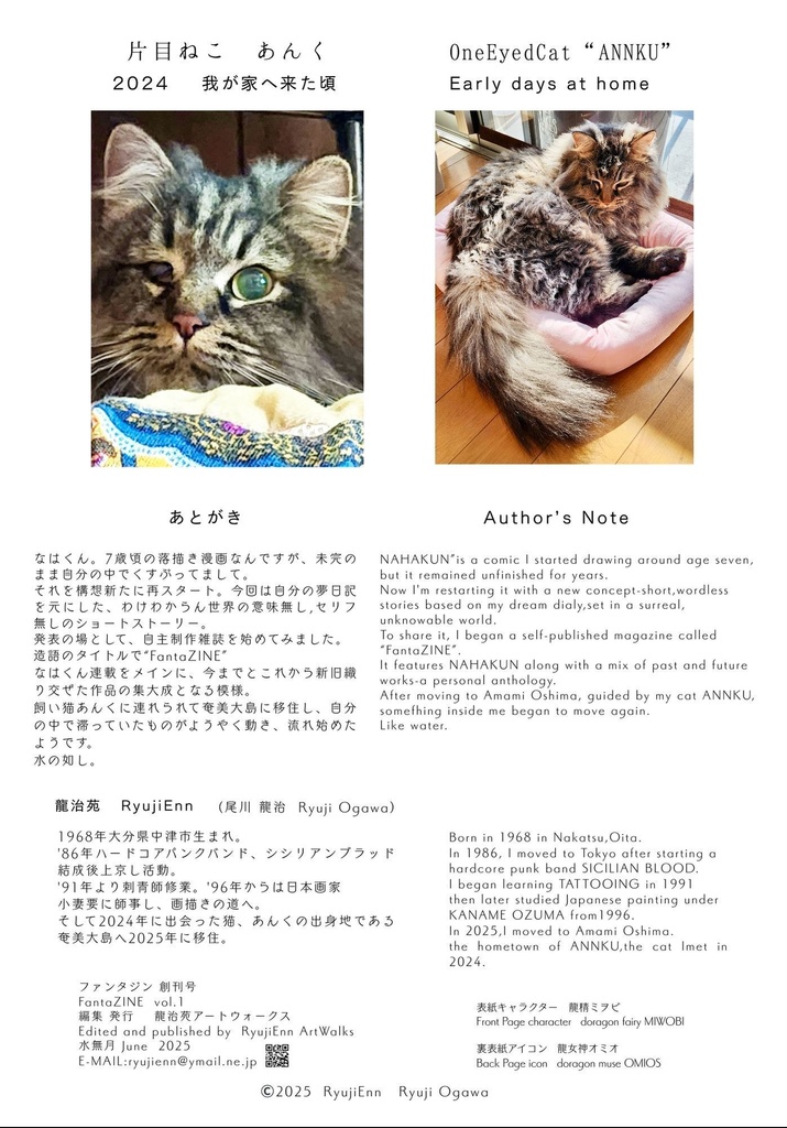 『FantaZINE』創刊号のデジタル版です。FantaZINE Vol.1 (Digital Edition) - RyujiEnn