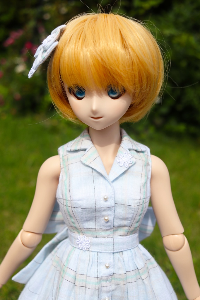 ※展示のみ※(再販不可)【DD・DDS】オープンカラー・ノースリーブのサマーワンピース<送料込み>