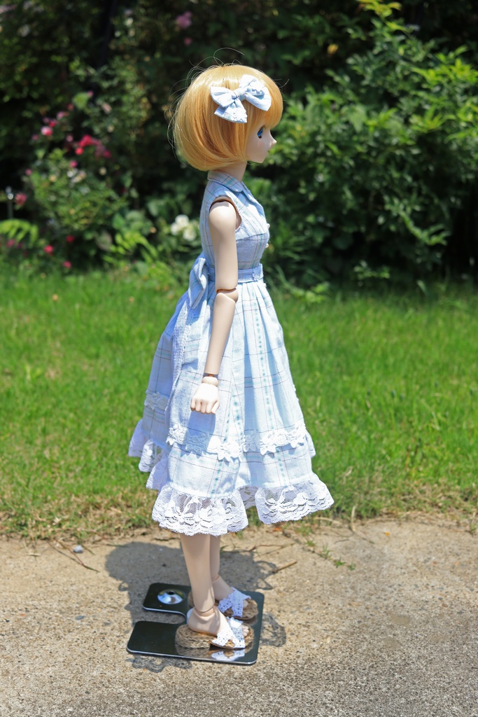 ※展示のみ※(再販不可)【DD・DDS】オープンカラー・ノースリーブのサマーワンピース<送料込み>