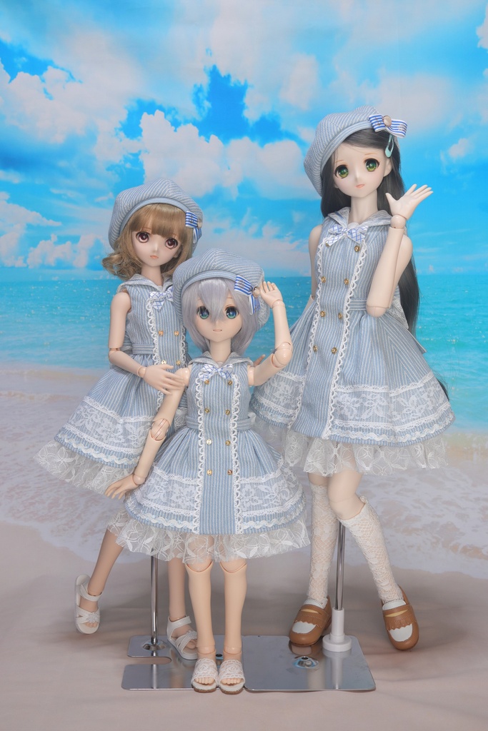 ※販売終了※(個別受注のみ可)【DD・DDP・MDD】マリンワンピースセット<送料無料>