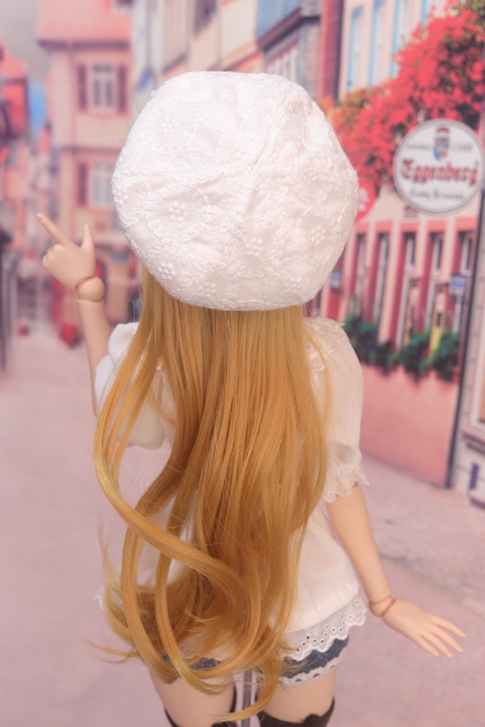 【DD・MDD】リバーシブルベレー(コサージュつき)